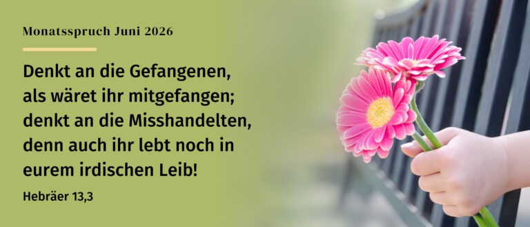 Monatsspruch Juni